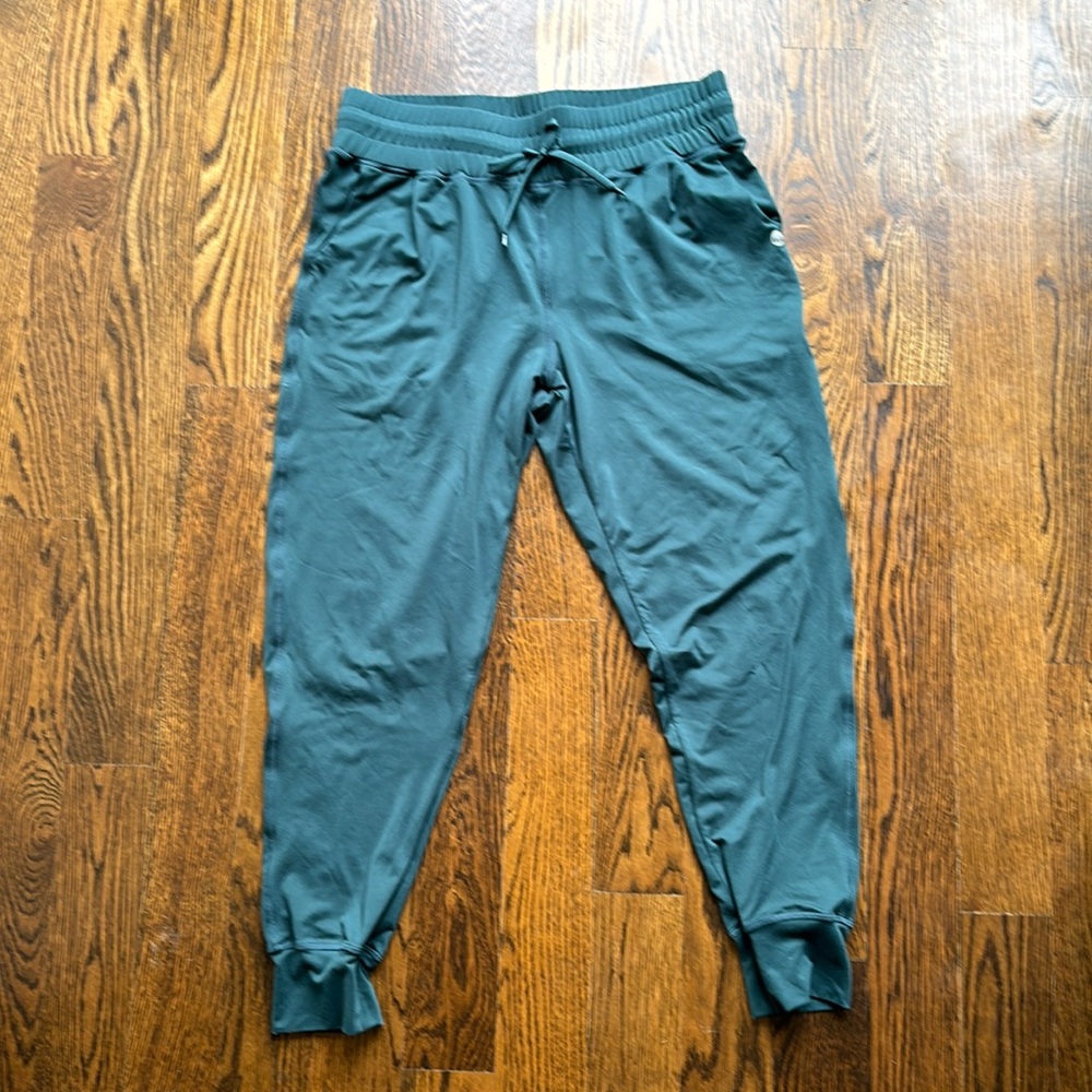 Senita athletics teal blue joggers